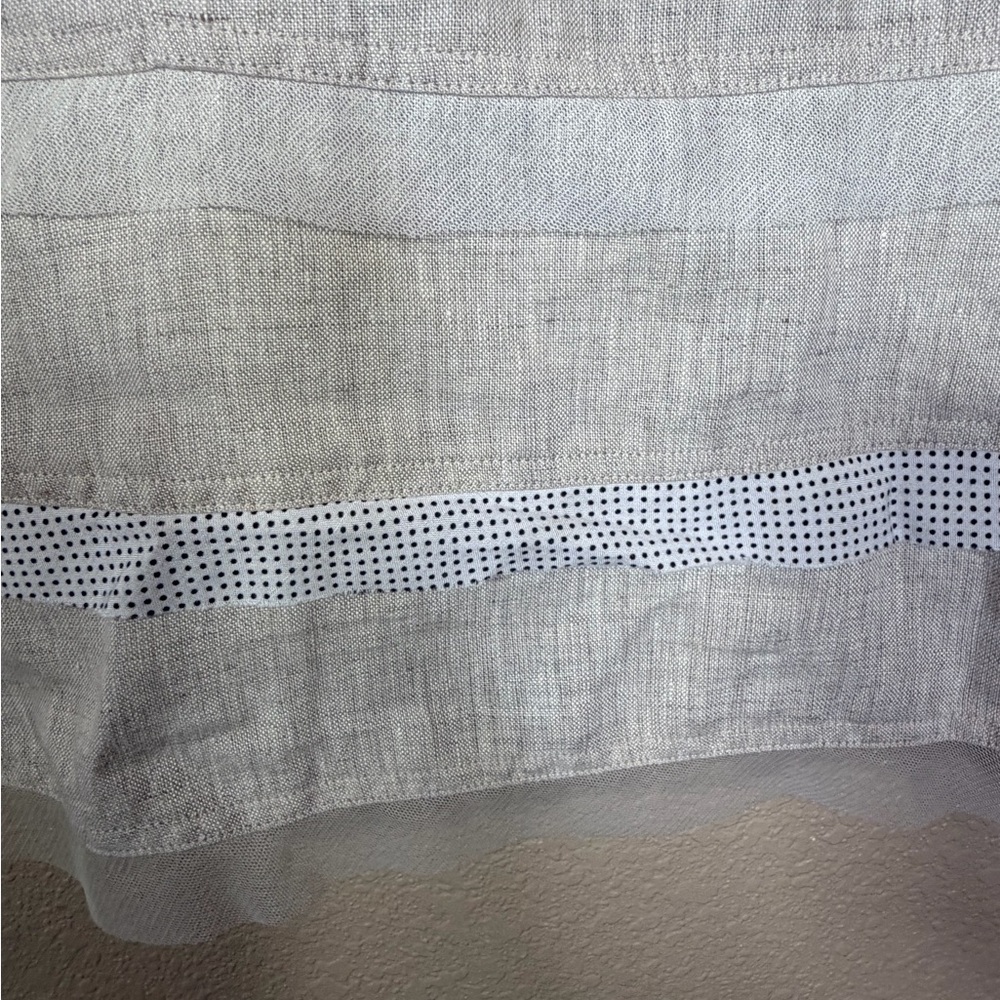 Donna By Donna Vinci Women's‎ Button-Down Linen vest beige neutral artsy - Picture 7 of 8